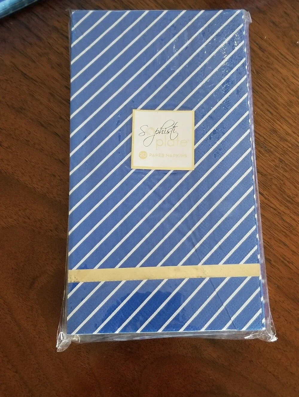 Sophistiplate Napkins Everyday Blue Cocktail and Dinner Sizes
